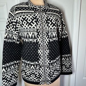 Susan Bristol Black and White Geometric Jacket